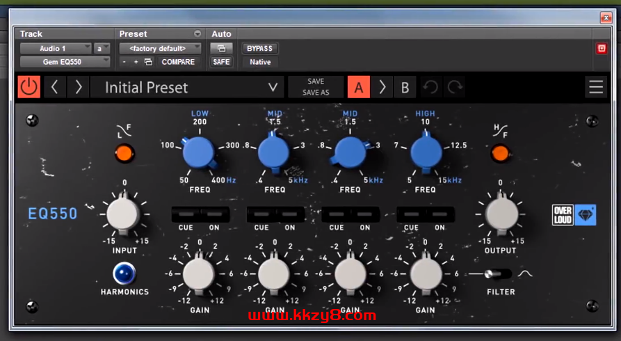 均衡器 Overloud.Gem.EQ550.v1.1.4【调音师资源】