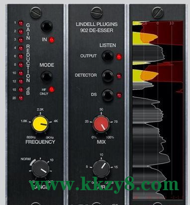 消除齿音 – Plugin Alliance Lindell Audio 902 De-Esser v1.0.2 WIN/v1.0.0 MAC-KK音频资源网