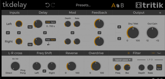 多功能延迟 – Tritik tkDelay 1.5.0 WIN-KK音频资源网