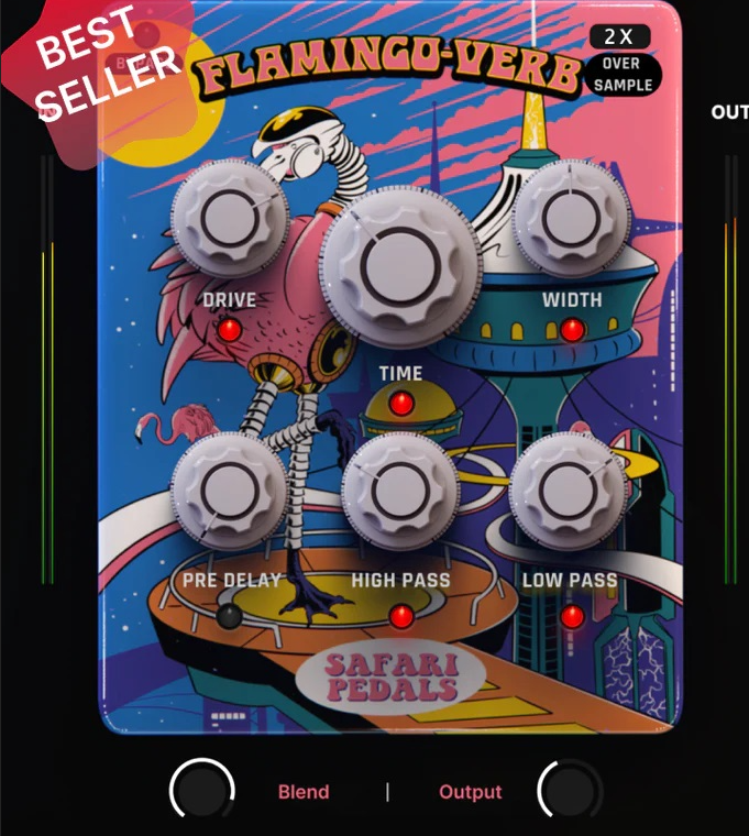 火烈鸟混响 – Safari Pedals Flamingo Verb – 4 wild reverbs in one plugin 1.13.6 WIN-KK音频资源网