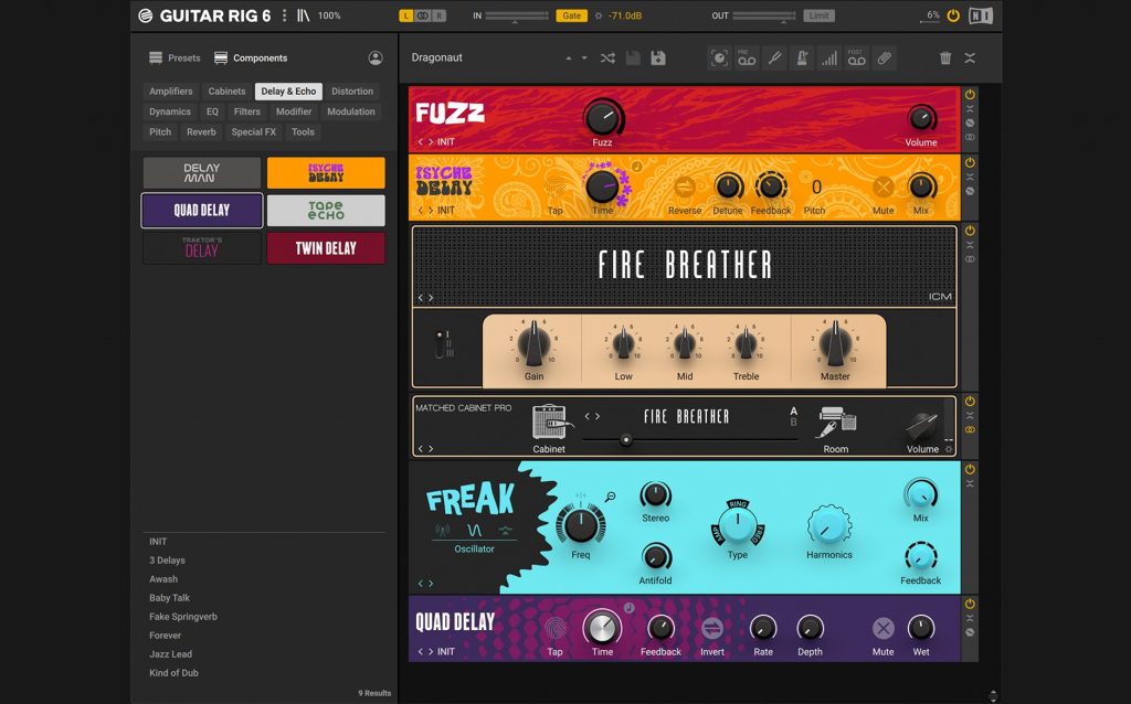 专业吉他效果器 Native Instruments Guitar Rig 6 Pro v6.2.4 CE WIN版