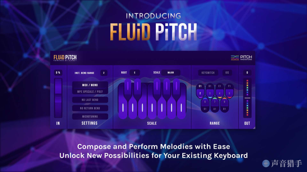 键盘弯音工具！Pitch Innovations Fluid Pitch v1.5.0 WIN版