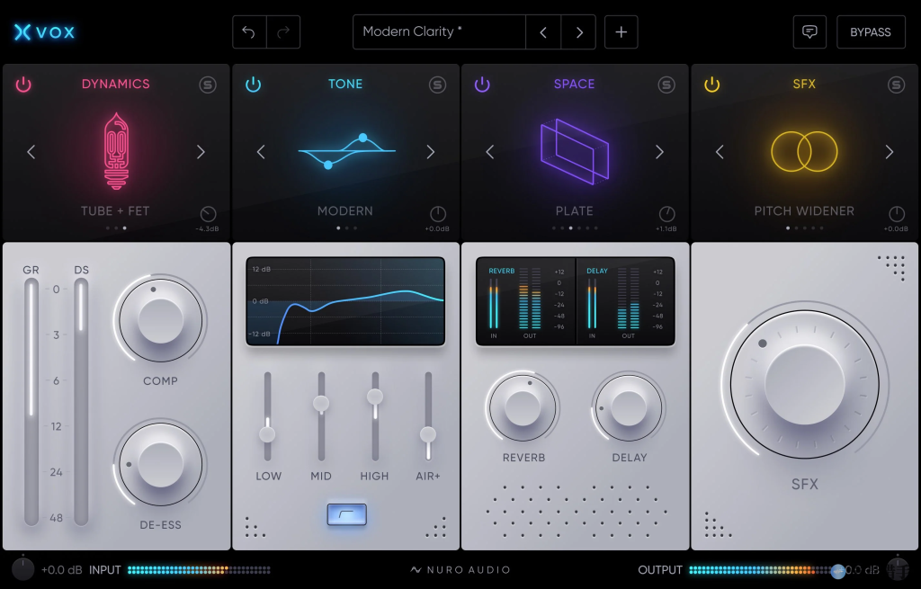 专业人声混音插件！Nuro Audio Xvox v1.0.5 WIN版