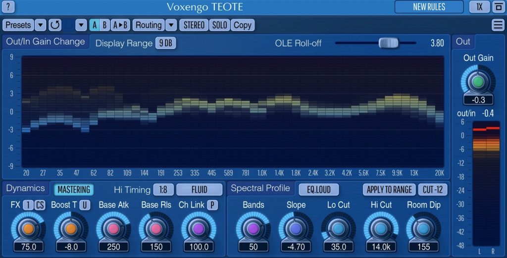 母带均衡效果器！Voxengo TEOTE v1.12 WiN版