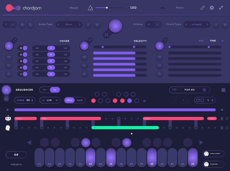 实时智能作曲助手 Audiomodern Chordjam v. 1.1.5 WiN