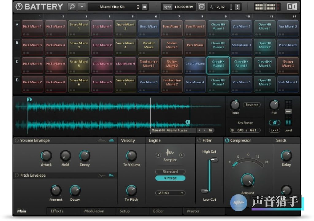 电池鼓修复版！Native Instruments Battery v4.3.0 Rev3 WIN版