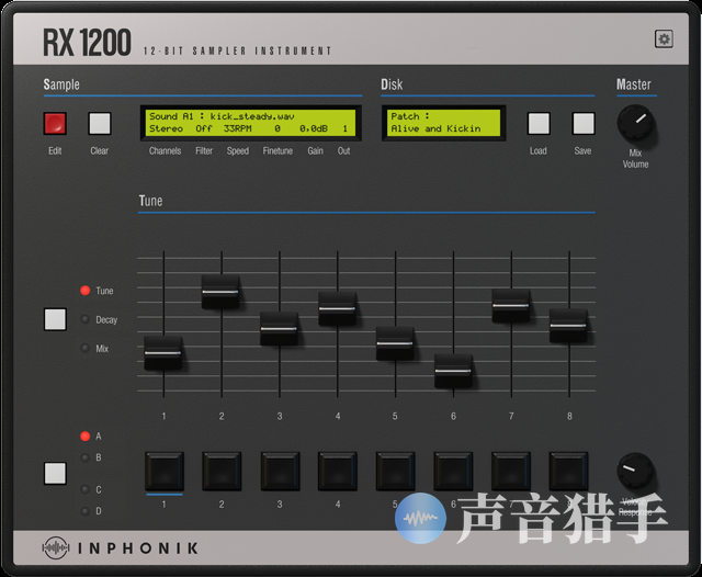 12bit传奇节拍采样器！Inphonik RX1200 v1.0.1 WIN&MAC&LiNUX