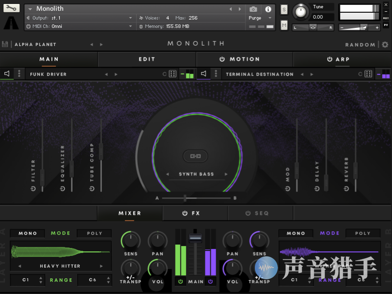 无限低音循环音色库更新！Artistry Audio Monolith v1.1 KONTAKT