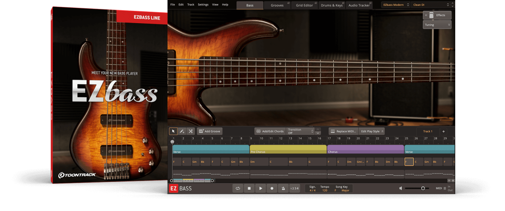 贝斯手升级！Toontrack EZbass v1.1.8 CE Update WIN&macOS-V.R