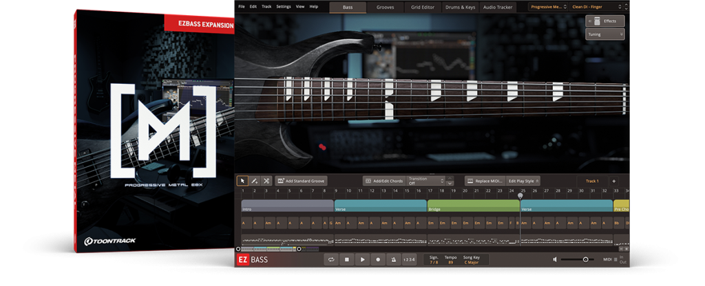 金属贝斯音色库 Toontrack Progressive Metal EBX v1.0.1(SOUNDBANK)