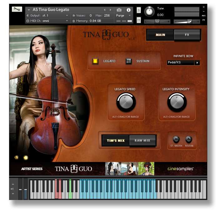 经典大提琴音色！Cinesamples Artist Series: Tina Guo v1.4 KONTAKT