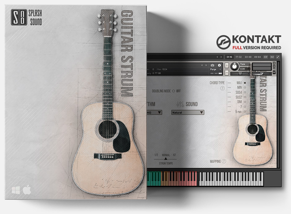 扫弦吉他音色库！Splash Sound Guitar Strum KONTAKT