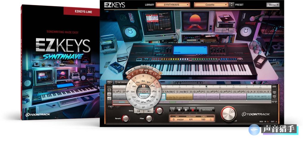 智能钢琴升级！Toontrack EZkeys v1.3.3 WIN&MAC&EZkeys Synthwave