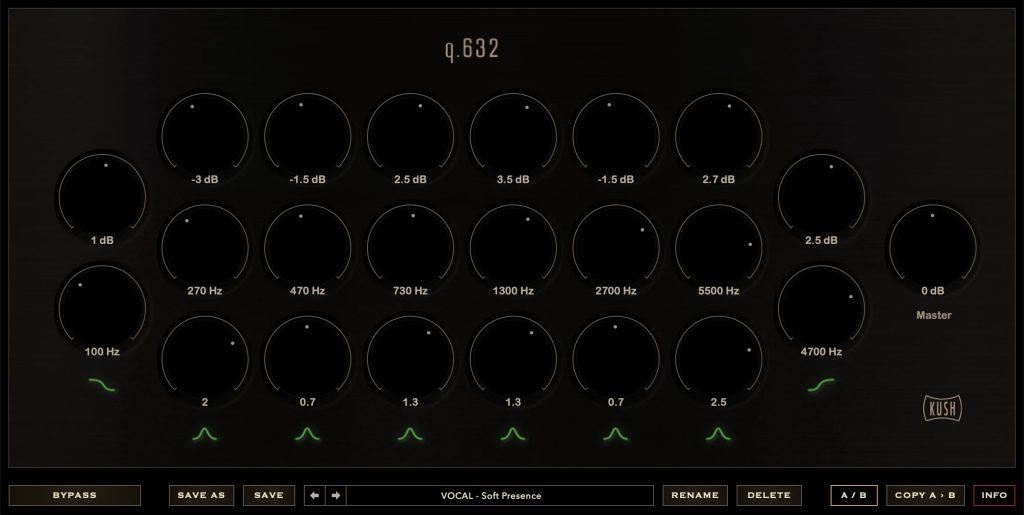 均衡器 – Kush Audio Q 632 v1.0.0 WIN1111-KK音频资源网