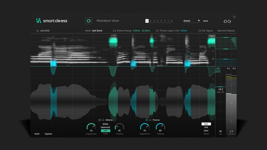 智能齿音消除插件！Sonible Smartdeess v1.0.0 WIN版