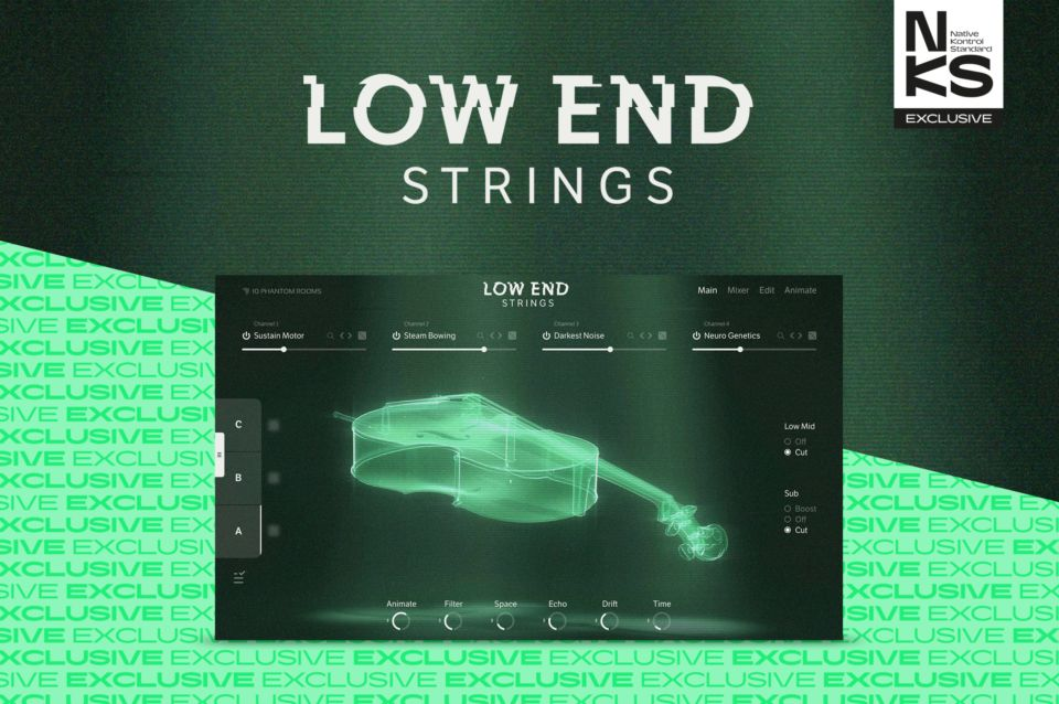 低音弦乐组音色库！Native Instruments Low End Strings KONTAKT-KK音频资源网