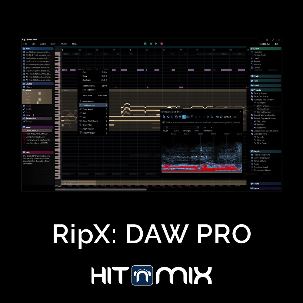 最新版AI音频提取软件！Hit’n’Mix RipX DAW PRO v7.0.0 WIN版（含安装教程）-KK音频资源网