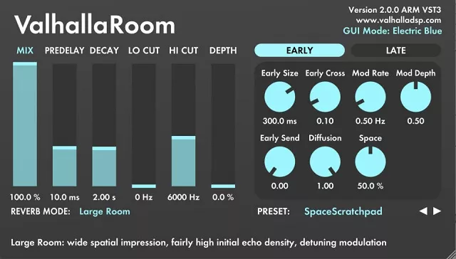 房间混响效果器！Valhalla DSP Valhalla Room v2.0.0.5 WIN版-KK音频资源网