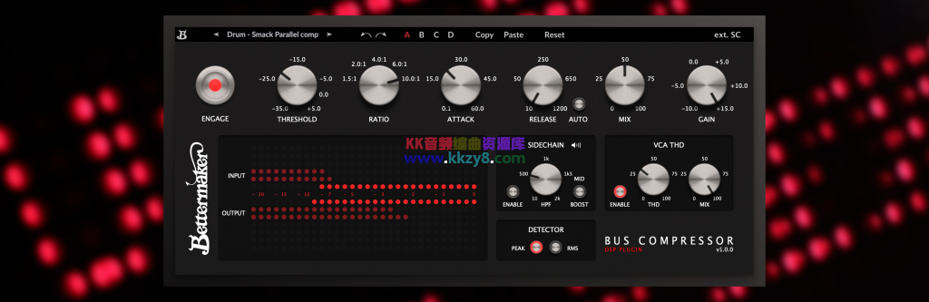 插件联盟系列最佳母带压缩插件！Plugin Alliance Bettermaker Bus Compressor v1.0.0 WIN版-KK音频资源网