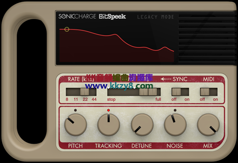 实时音高激励效果器！Sonic Charge Bitspeek v1.7.0 WiN版-KK音频资源网