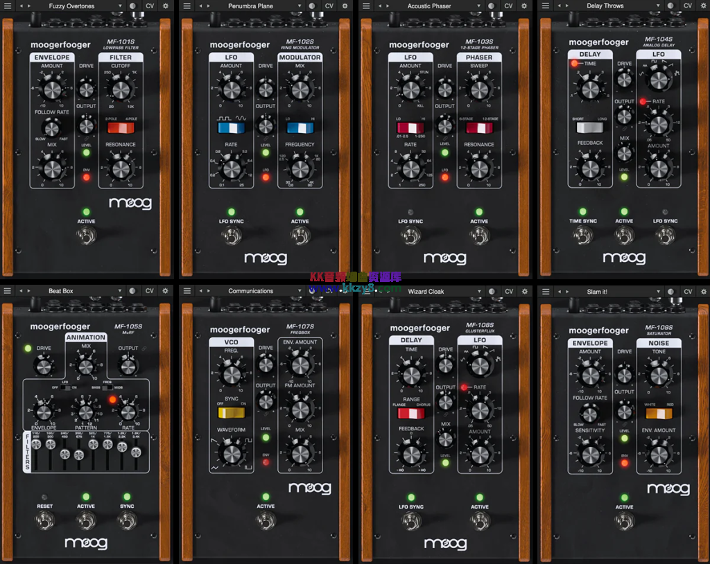 传奇效果器套装！Moog Music Moogerfooger Effects Plugin Bundle v1.2.0 WiN版-KK音频资源网