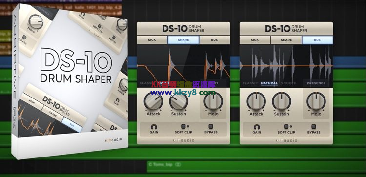 鼓机动态处理插件！XLN Audio DS-10 Drum Shaper v1.2.5.1 WIN版-KK音频资源网