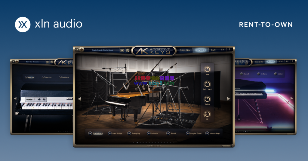 专业钢琴音源升级！XLN Audio Addictive Keys Complete v1.6.3.2 WIN版-KK音频资源网