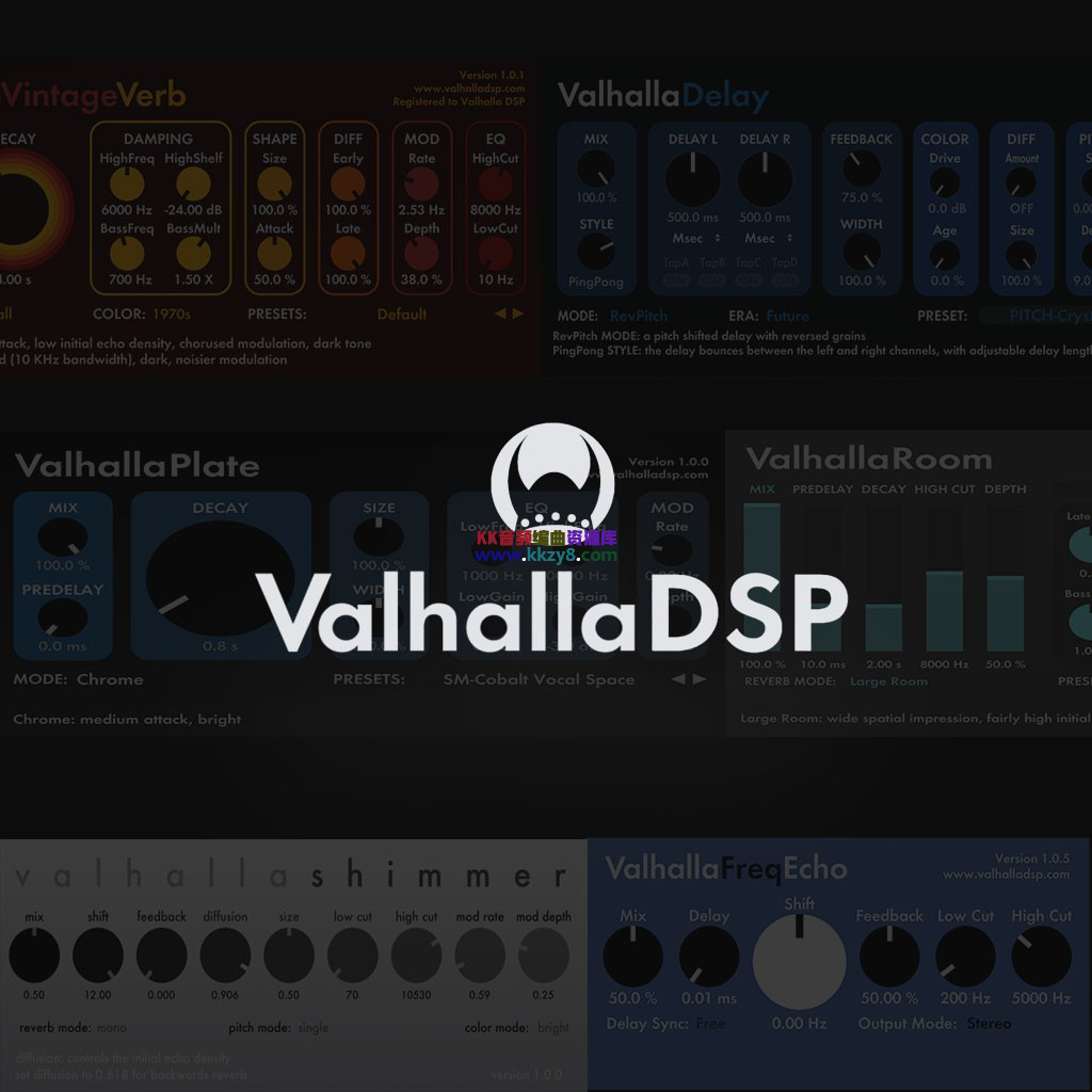 超级混响合集！ValhallaDSP bundle 2023.12 MACOS（支持intel & M系列）-KK音频资源网