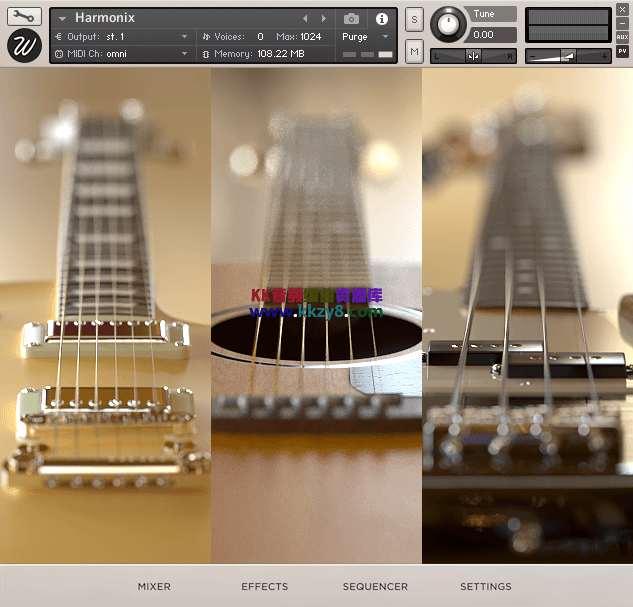 铺底吉他音源！Wavesfactory Harmonix KONTAKT-KK音频资源网