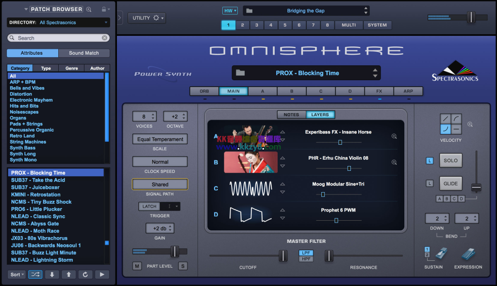 大气合成器升级！Spectrasonics Omnisphere v2.8.6c WIN&MAC（含声音库更新）-KK音频资源网