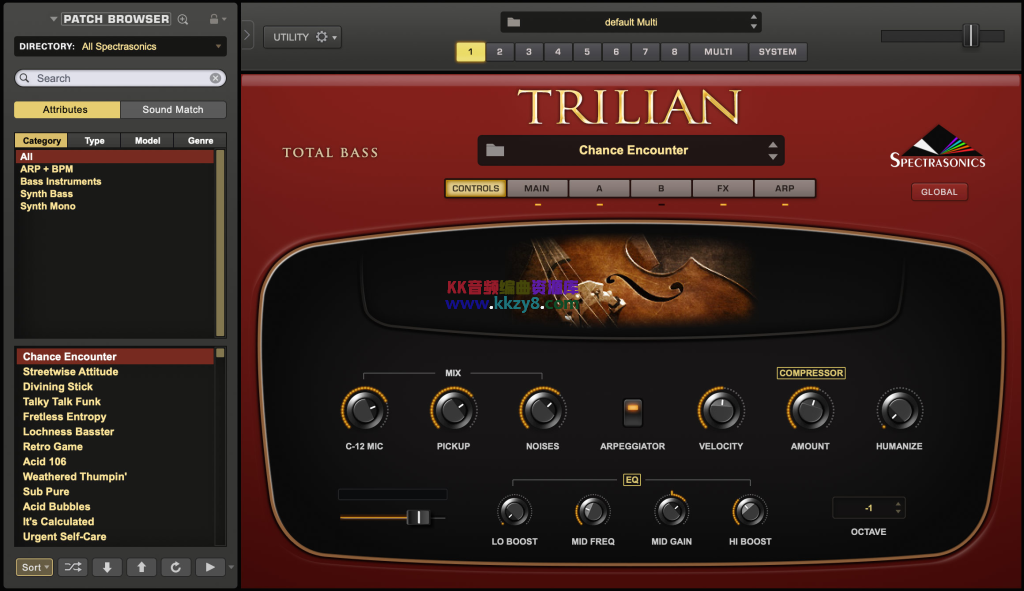 Spectrasonics Trilian v1.6.5c WIN版-KK音频资源网