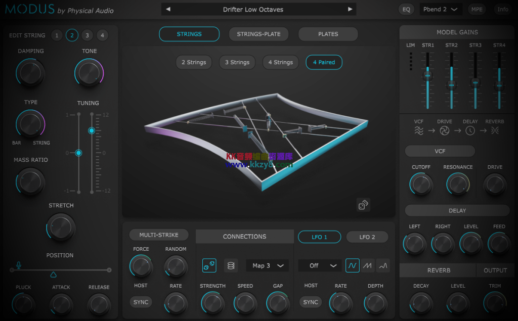 建模合成器！Physical Audio Modus v1.3.2 WIN版-KK音频资源网