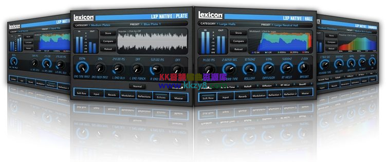 莱斯康经典混响插件！Lexicon LXP Native Reverb v1.2.2 WIN版-KK音频资源网