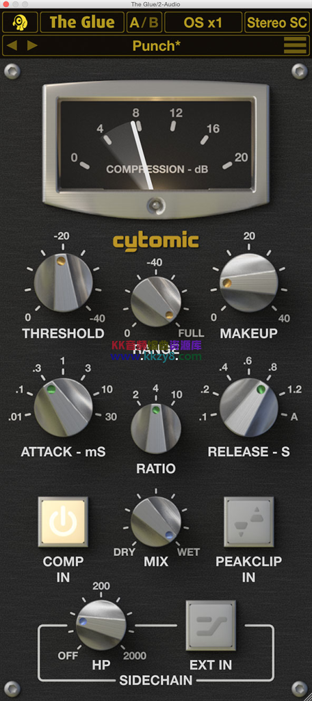 总线压缩效果器！Cytomic The Glue v1.7.0 WIN&MAC-KK音频资源网