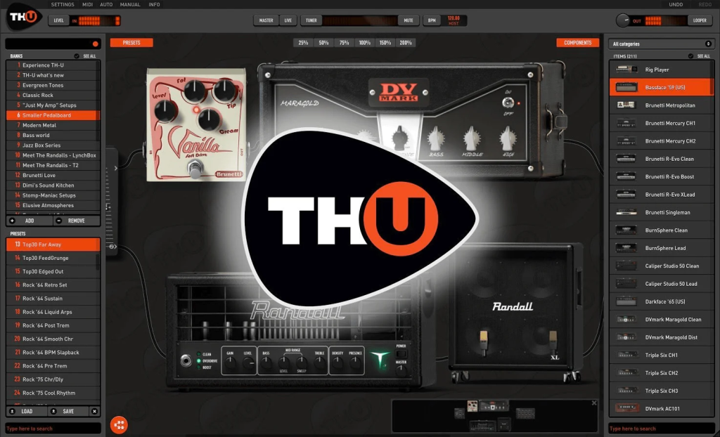 吉他效果器！Overloud TH-U Premium v1.4.23 WIN版（Rev2）-KK音频资源网