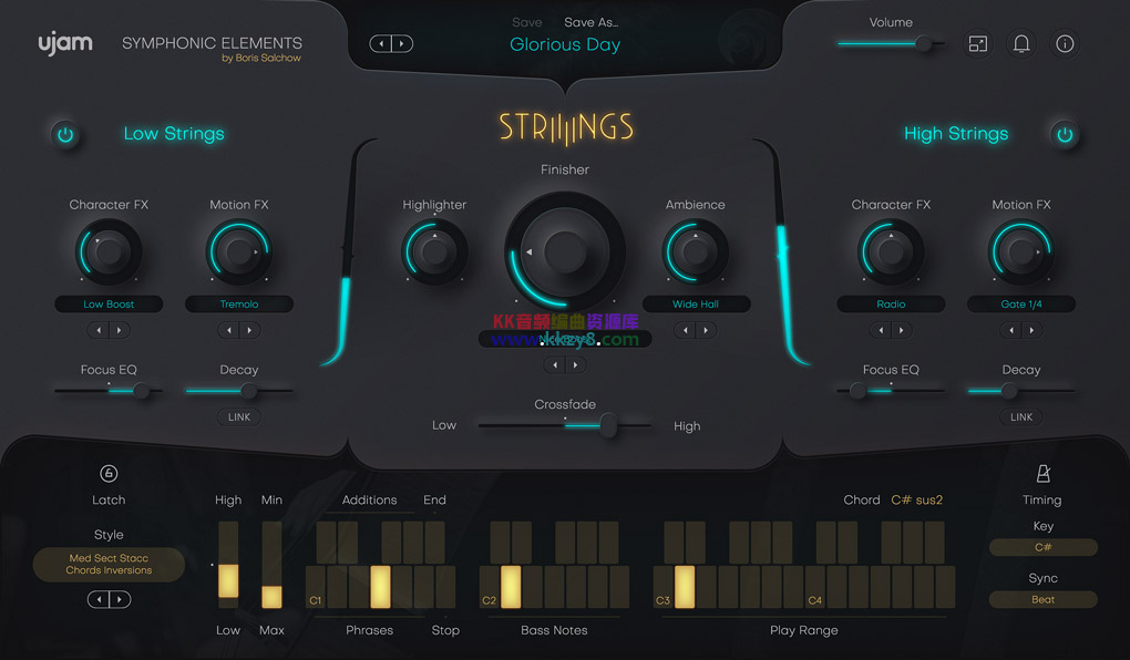 自动史诗级弦乐！UJAM Symphonic Elements STRIIIINGS v1.2.0 WIN&MAC（原生支持M芯片）-KK音频资源网