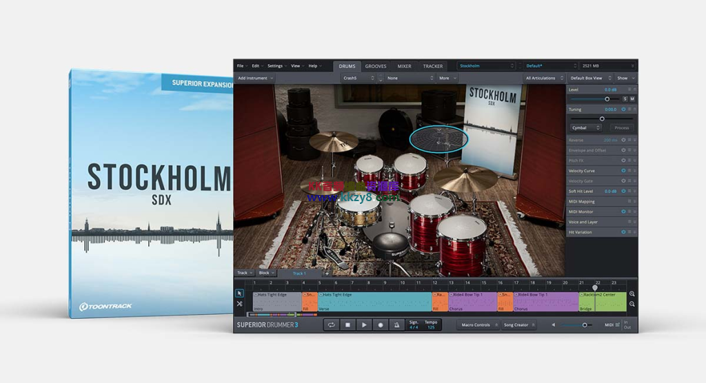 超级鼓手3扩展库之瑞典鼓！Toontrack Stockholm SDX (SOUNDBANK)-KK音频资源网