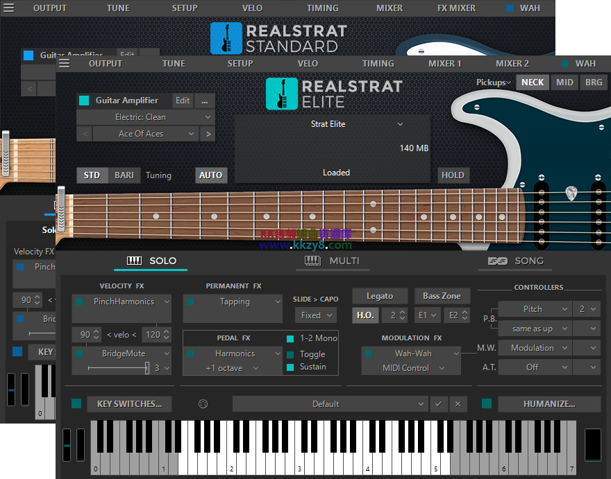 虚拟芬达电吉他音源！MusicLab RealStrat 6 v6.1.0.7549 WIN版-KK音频资源网