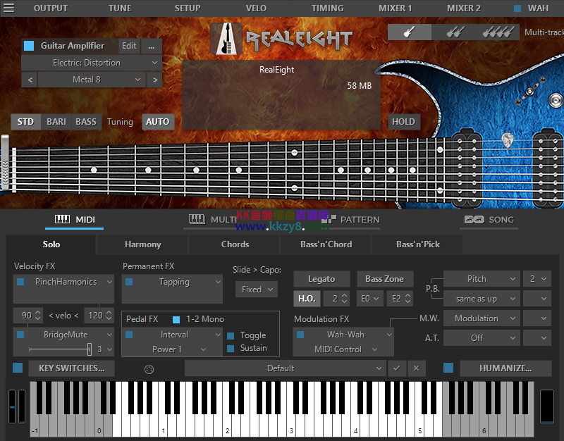 经典金属吉他音源！MusicLab RealEight 6 v6.1.0.7549 WIN版（Team R2R）-KK音频资源网