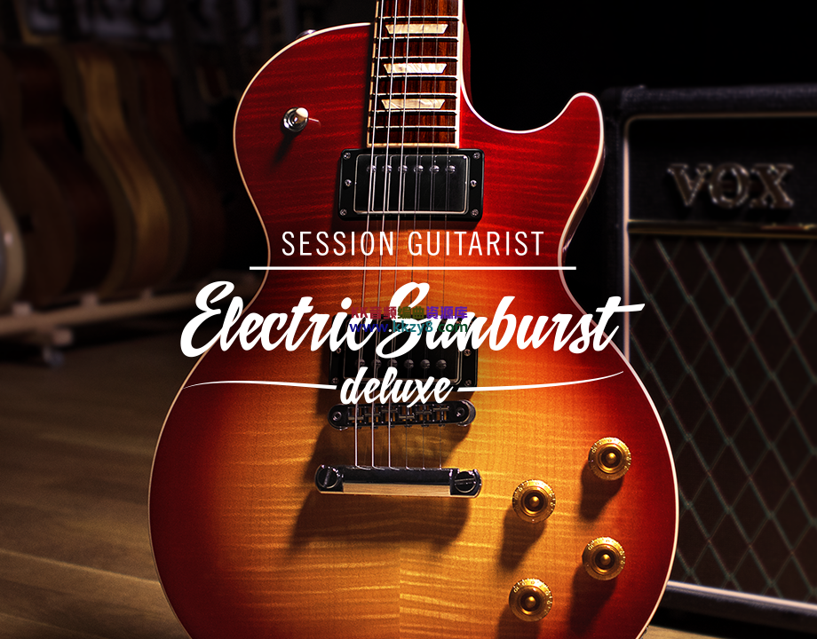 节奏电吉他音色库扩展升级！Native Instruments Session Guitarist Electric Sunburst Deluxe v1.1.0 KONTAKT-KK音频资源网