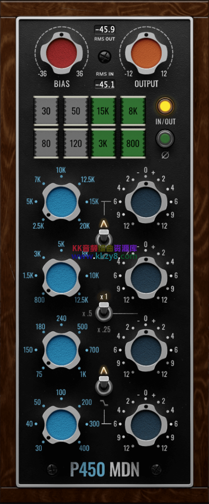 高品质大师签名款母带均衡插件！Pulsar Modular P450 MDN EQ v1.0.1 WIN&MAC U2B-KK音频资源网