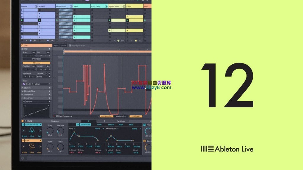 全新LIVE 12编曲软件正式版！Ableton Live 12 Suite v12.0.0 WIN&MAC（MAC更新为TEAM HCiSO版）-KK音频资源网