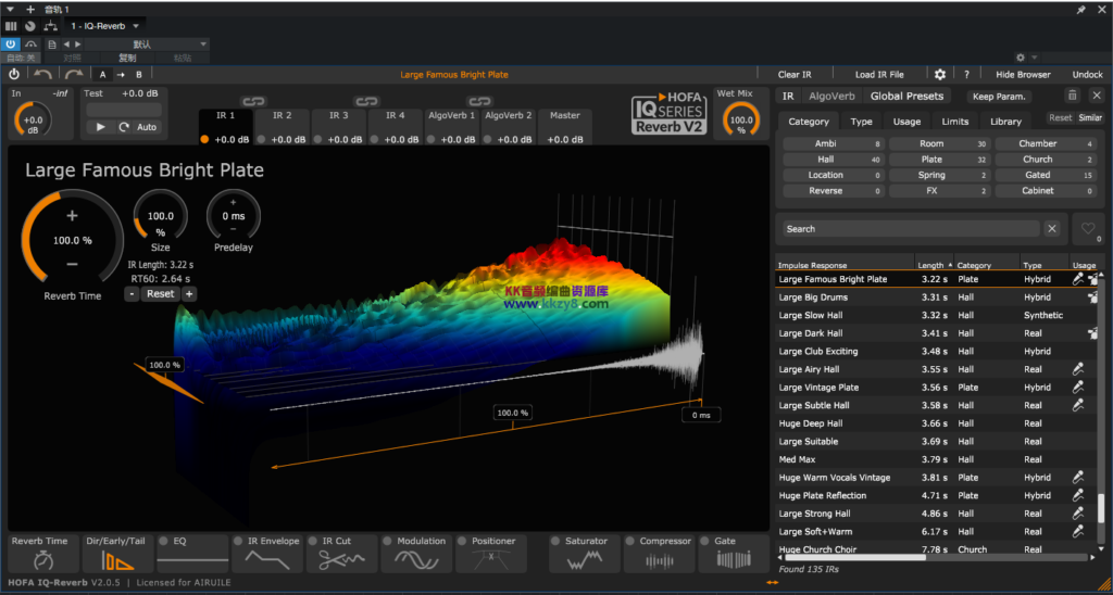 【已提取】免安装HOFA混响带自动激活程序【VST3】-KK音频资源网