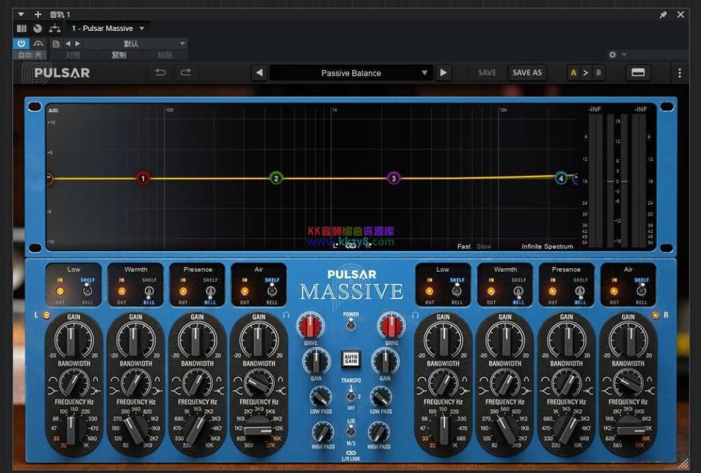 已提取免安装Pulsar Audio总线EQ插件【VST3】-KK音频资源网