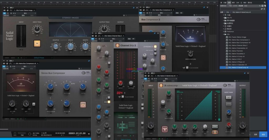 已提取免安装ssl_Solid State Logic套装【VST3】-KK音频资源网