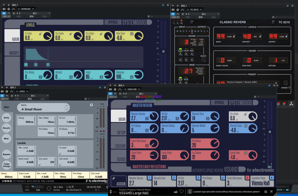 已提取免安装TC Electronic常用插件【VST3】-KK音频资源网