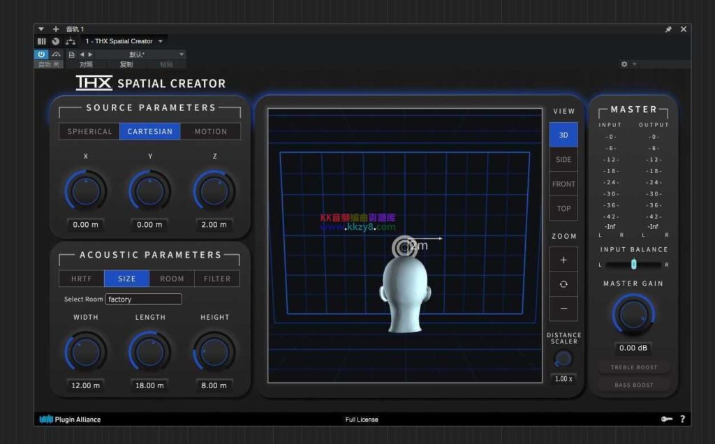 已提取免安装THX Spatial Creator(3D空间）【VST3】-KK音频资源网