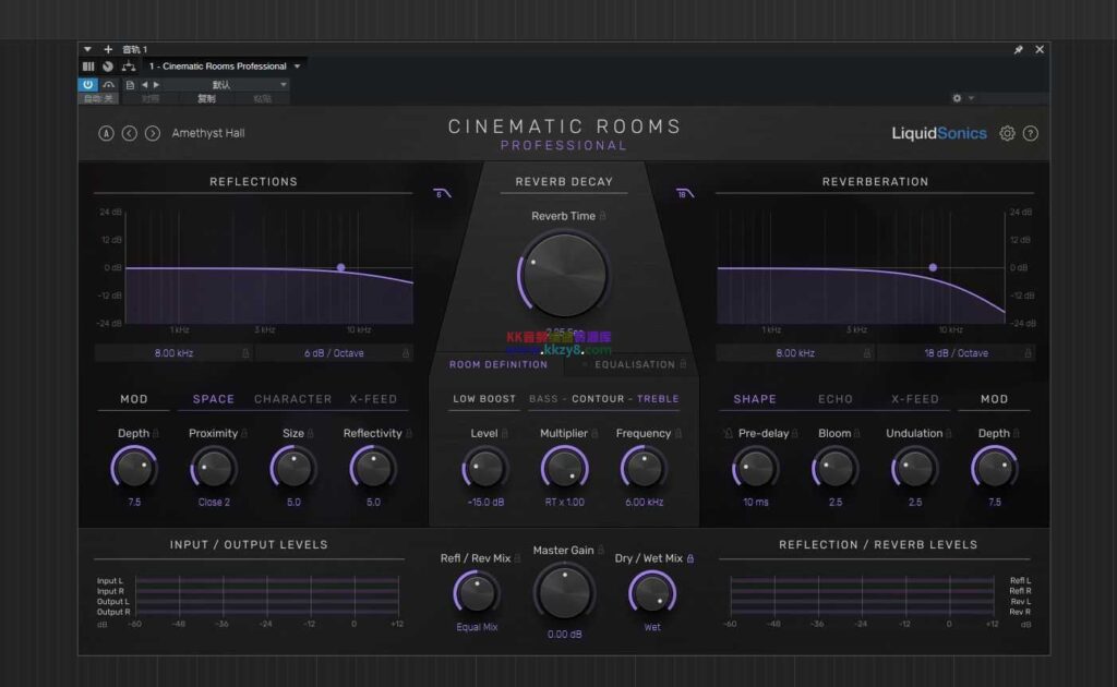 已提取免安装LiquidSonics第七天堂room混响【VST3】-KK音频资源网