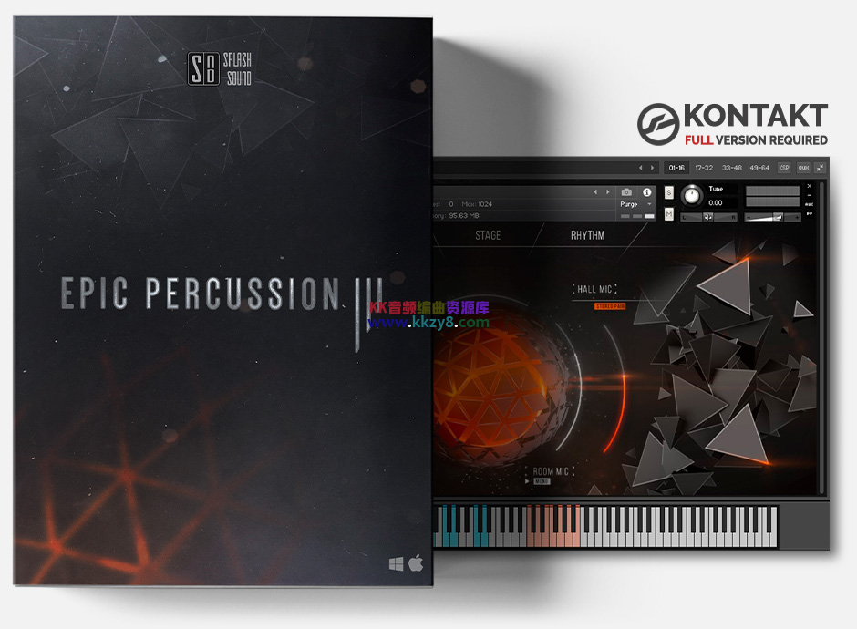 史诗级打击乐大鼓音色库！Splash Sound Epic Percussion 3 KONTAKT-KK音频资源网