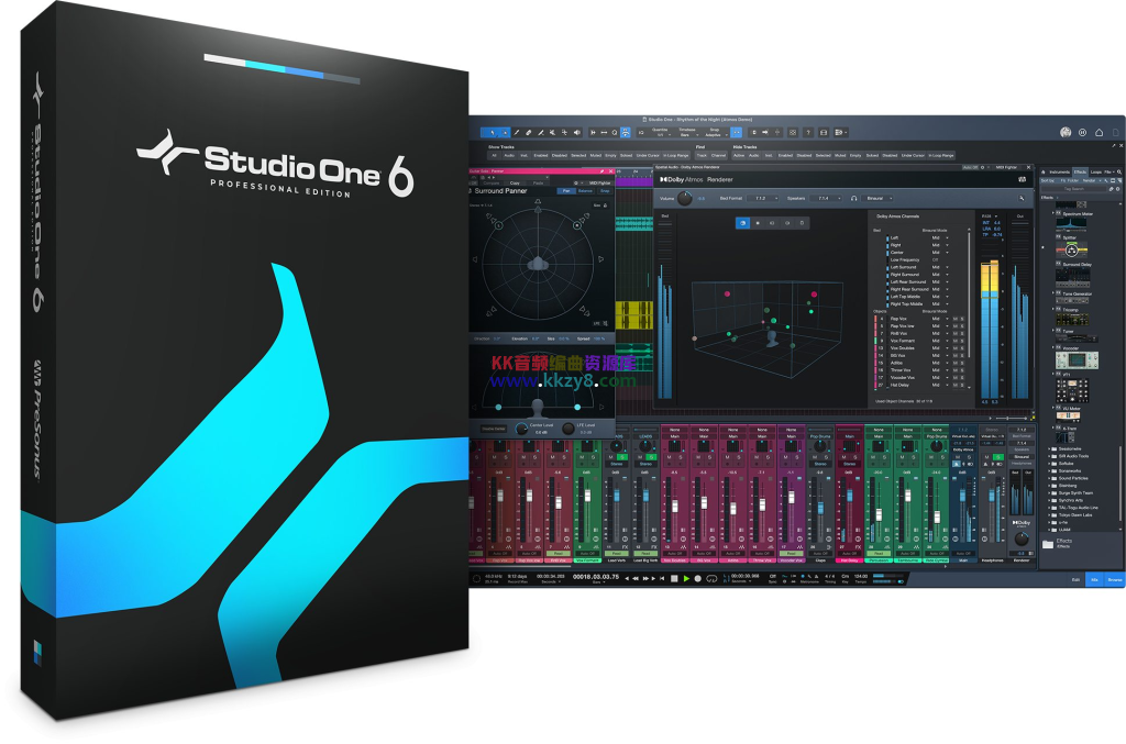 专业编曲混音软件！PreSonus Studio One 6 Professional v6.6.0 WIN版-KK音频资源网